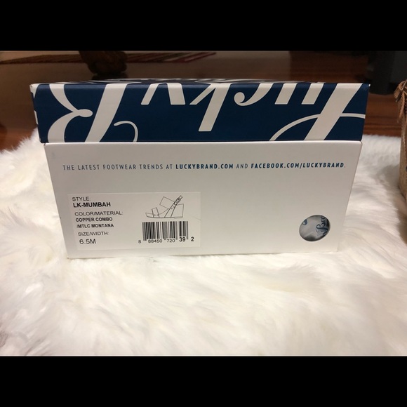 Sold Out Lucky Brand Leather Mumbah Wedge Sandal - Picture 2 of 8